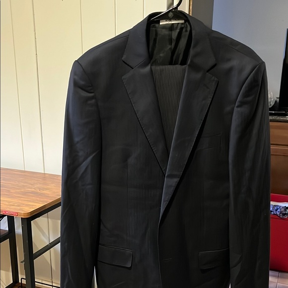 Men's Black suit set blazer and pants - Picture 1 of 8